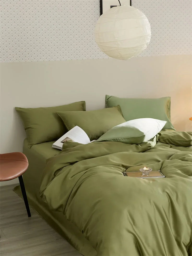Silky Smooth Solid Color Tencel Bedding Set