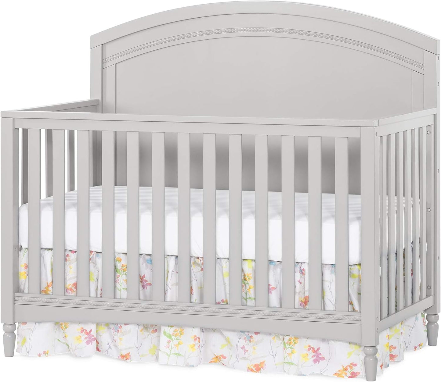 Child Craft Stella 4-In-1 Convertible Crib, Baby Crib Converts to Day Bed, Toddler Bed and Full Size Bed, 3 Adjustable Mattress Positions, Non-Toxic, Baby Safe Finish (Gentle Gray) Baby Products Cribs Furniture Infant & Toddler Beds Nursery