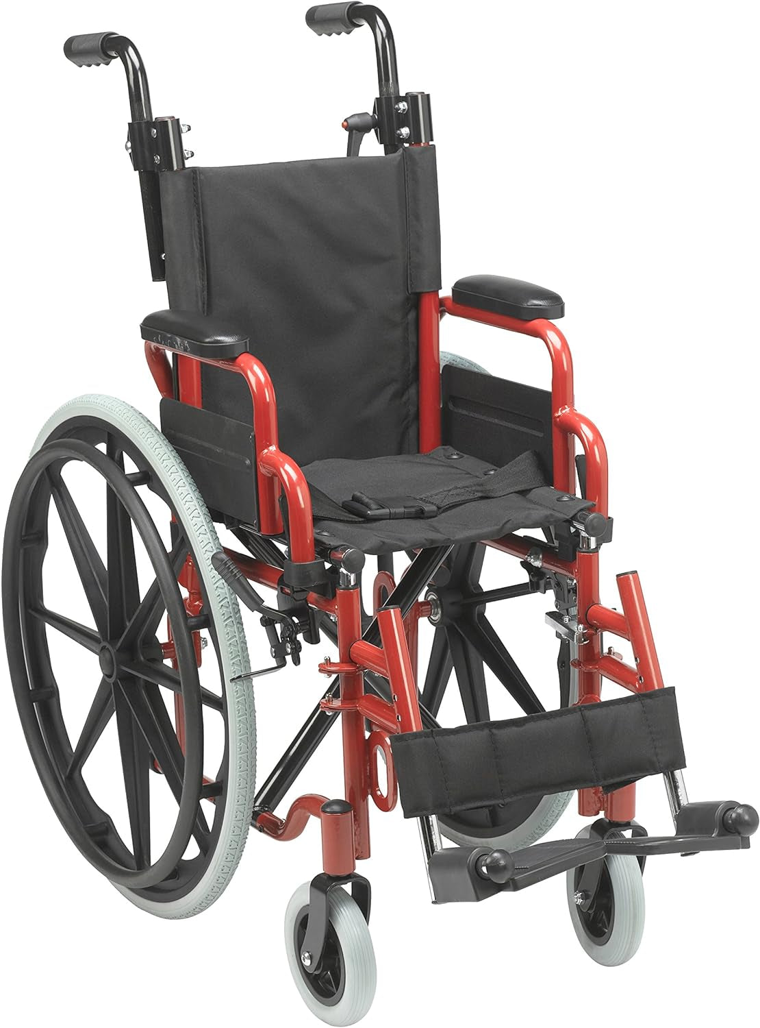 Drive Medical ‎WB1200-2GFR Wallaby Pediatric Wheelchair with Flip-Back Desk Arms, Fire Truck Red Mobility & Daily Living Aids Mobility Aids & Equipment Mobility Scooters & Accessories Self-Propelled Wheelchairs Wheelchairs