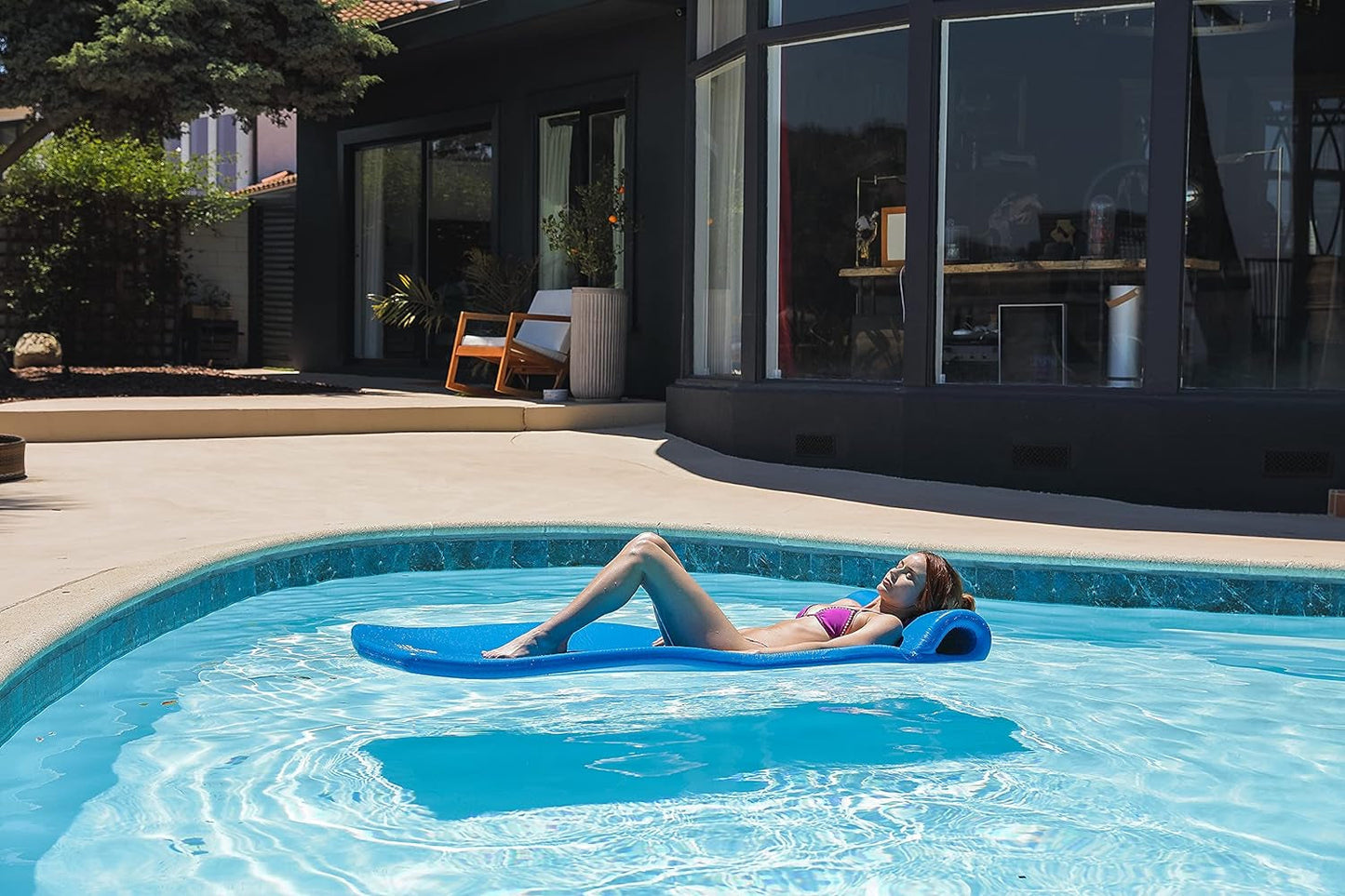 Flotteur en mousse de 74 pouces pour piscines et lacs Flotteurs de piscine en mousse de vinyle