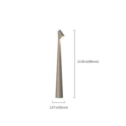 Sculptural Metal Cordless Touch Lamp