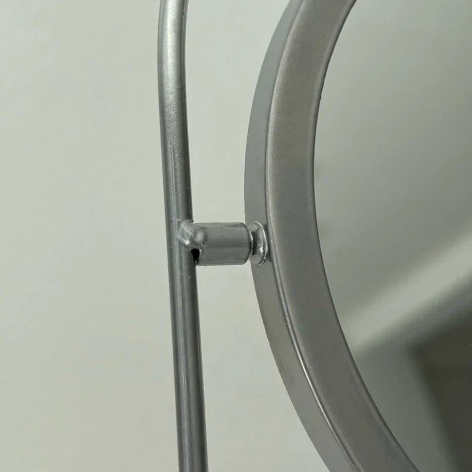 Matte Metal Swivel Desktop Mirror