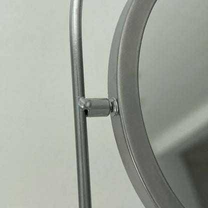 Matte Metal Swivel Desktop Mirror