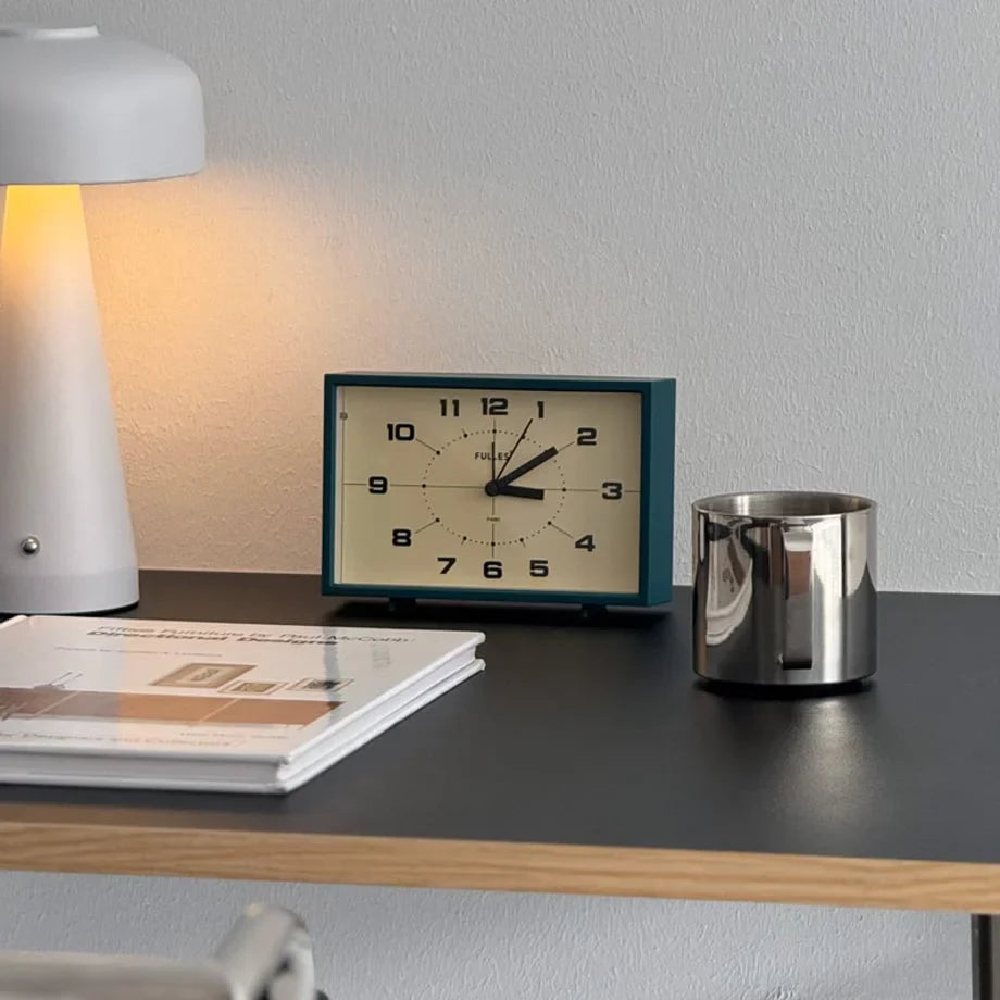 Matte Retro Analog ABS Table Clock