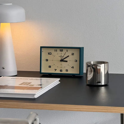 Matte Retro Analog ABS Table Clock