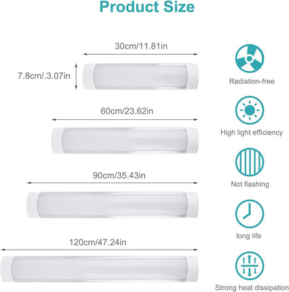 96 LED Closet Light, 24 Inch LED Strip Light, 20W LED Ceiling Light 2000Lm Light Bar 3000K Warm White under Cabinet Fixture Home under Cabinet LED Lighting for Office and Commercial AC85-265V Lighting & Ceiling Fans Tools & Home Improvement Under-Cabinet Lights Wall Lights