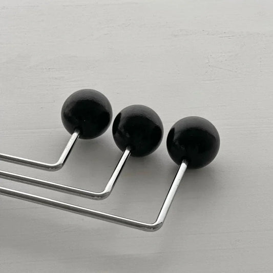 Smooth Ball-End Swivel Metal Wall Hook