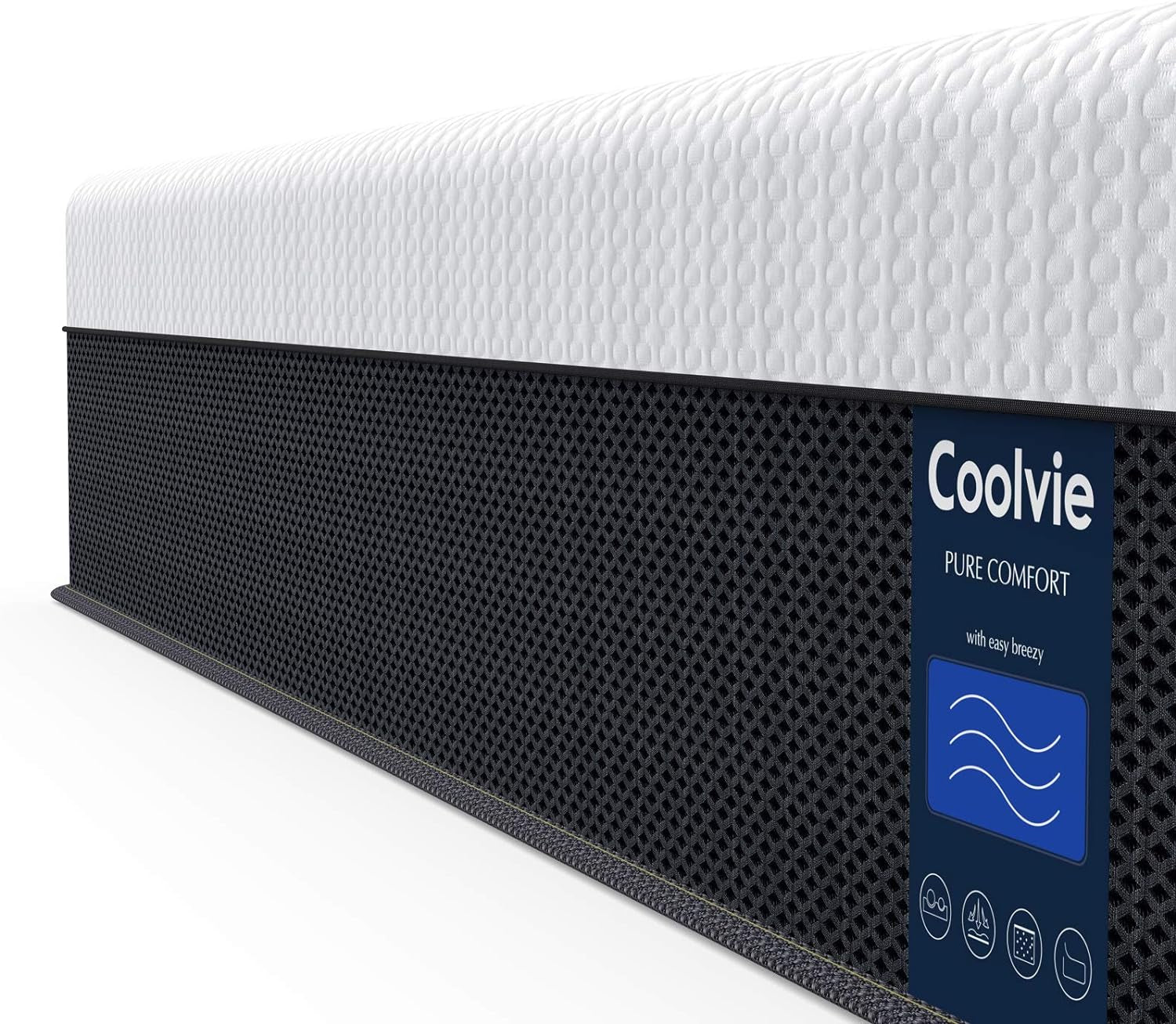 Coolvie 10 Inch Twin XL Mattress, Cool Memory Foam Mattress, Motion Isolation Pocket Innerspring Hybrid Mattress in a Box, More Supportive, 100-Night Trial, 10 Year Support Bedroom Furniture Furniture Home & Kitchen Mattresses Mattresses & Box Springs