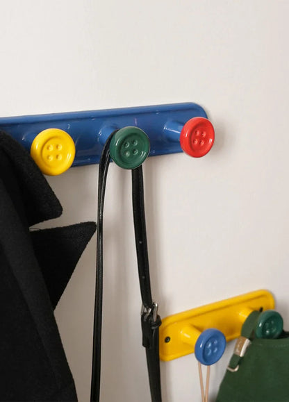 Playful Button Ceramic Wall Hooks
