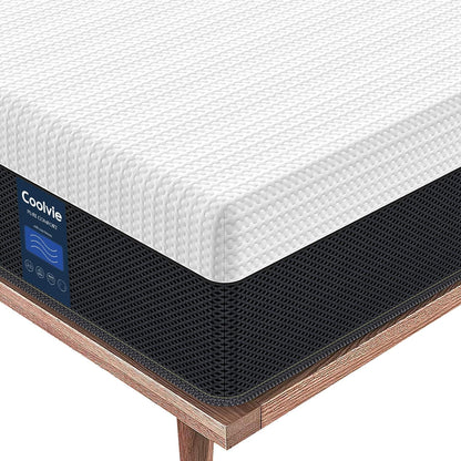 Coolvie 10 Inch Twin XL Mattress, Cool Memory Foam Mattress, Motion Isolation Pocket Innerspring Hybrid Mattress in a Box, More Supportive, 100-Night Trial, 10 Year Support Bedroom Furniture Furniture Home & Kitchen Mattresses Mattresses & Box Springs