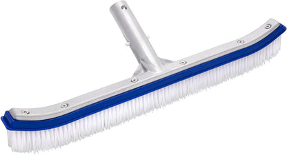 18" Swimming Pool Brush, Heavy Duty Swimming Pool Cleaning Brush with Nylon Bristles & EZ Clips for Wall, Tile, Floors, Steps Cleaning Tools & Chemicals Hot Tubs & Supplies Lawn & Garden Patio Pool Brushes Pools