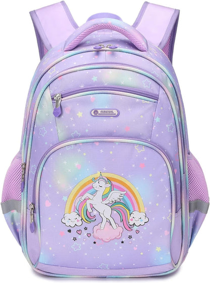 Kids Backpack for Girls Preschool Elementary Kindergarten School Bag 15.6″ Multifunctional Cute Large Capacity Backpacks Clothing Kids' Backpacks Luggage & Travel Gear Shoes & Jewelry