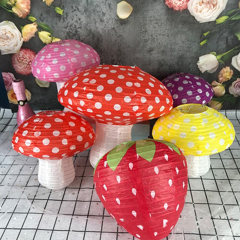 Fairy Mushroom Hanging Decor AESTHETIC_Cottagecore AESTHETIC_Fairycore AESTHETIC_Indie AESTHETIC_Mushroom lantern latern lattern paper SUB CATEGORY_Room Accents