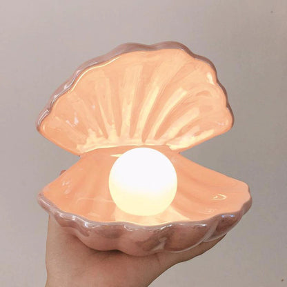 Fairy Shell Pearl Night Lamp AESTHETIC_Danish Pastel AESTHETIC_Soft Girl pearl seashell SUB CATEGORY_Ambient Lighting SUB CATEGORY_Desk Accessories