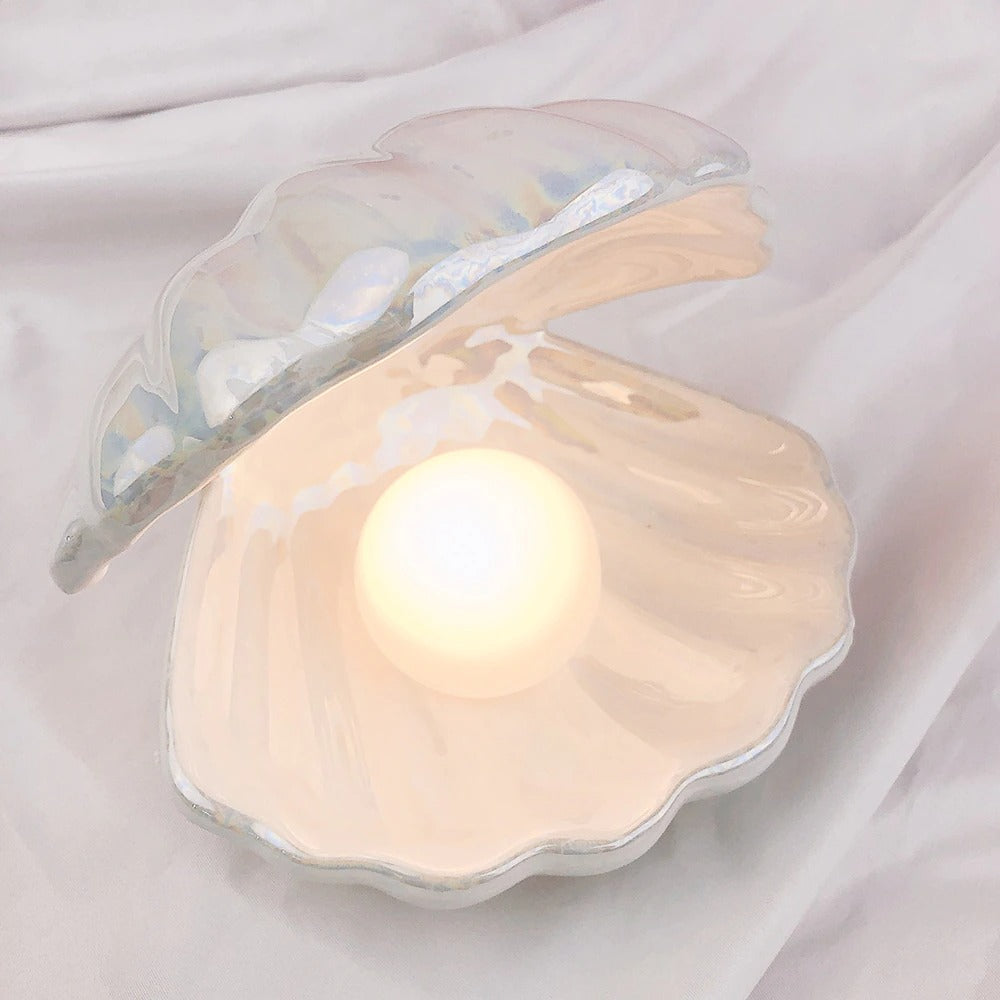 Fairy Shell Pearl Night Lamp AESTHETIC_Danish Pastel AESTHETIC_Soft Girl pearl seashell SUB CATEGORY_Ambient Lighting SUB CATEGORY_Desk Accessories