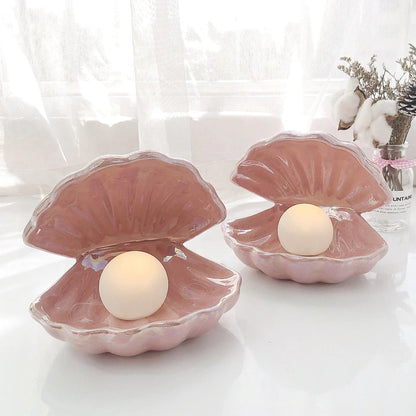 Fairy Shell Pearl Night Lamp AESTHETIC_Danish Pastel AESTHETIC_Soft Girl pearl seashell SUB CATEGORY_Ambient Lighting SUB CATEGORY_Desk Accessories