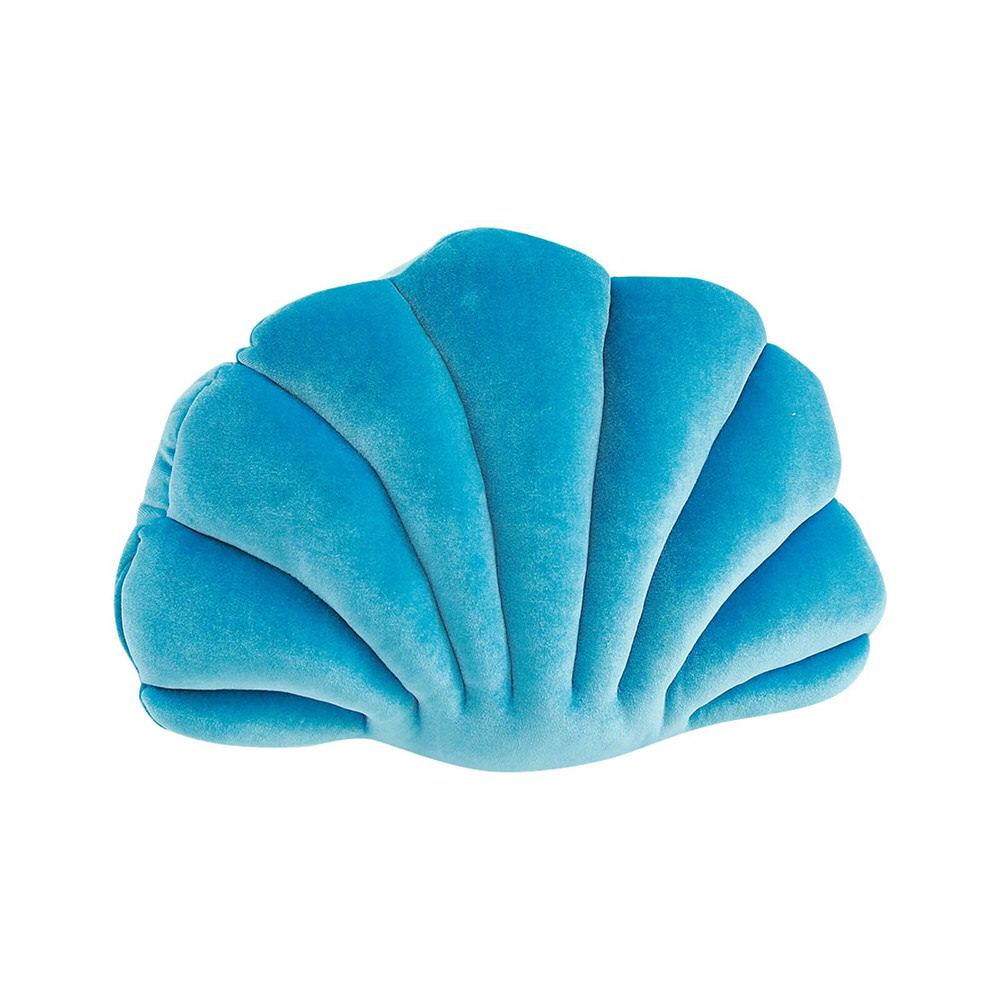 Sea Shell Velvet Throw Pillow AESTHETIC_Danish Pastel cushion plush plushies seashell SUB CATEGORY_Decorative Pillows