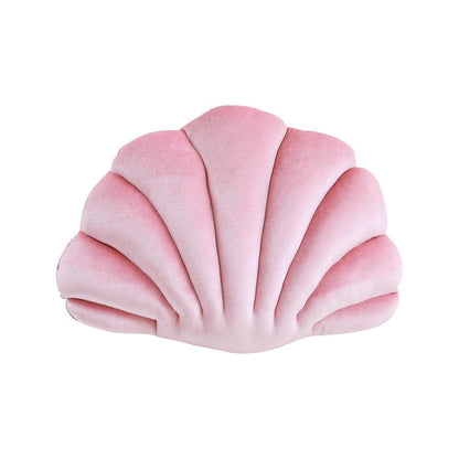 Sea Shell Velvet Throw Pillow AESTHETIC_Danish Pastel cushion plush plushies seashell SUB CATEGORY_Decorative Pillows