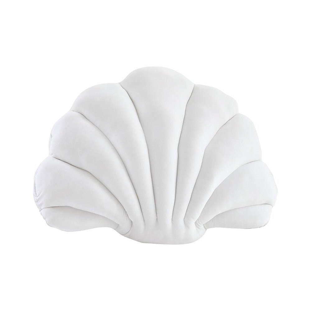 Sea Shell Velvet Throw Pillow AESTHETIC_Danish Pastel cushion plush plushies seashell SUB CATEGORY_Decorative Pillows