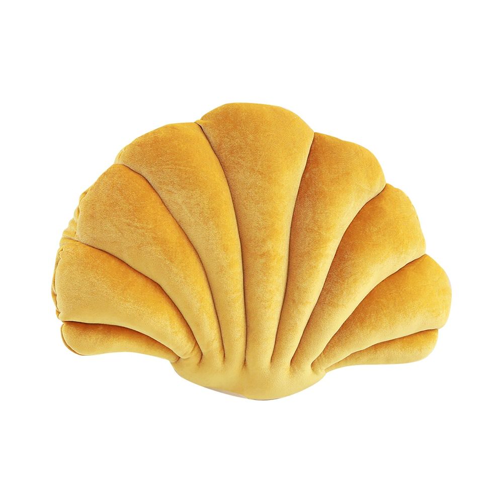 Sea Shell Velvet Throw Pillow AESTHETIC_Danish Pastel cushion plush plushies seashell SUB CATEGORY_Decorative Pillows