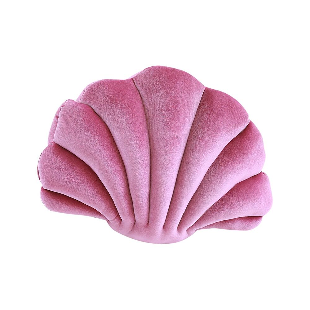 Sea Shell Velvet Throw Pillow AESTHETIC_Danish Pastel cushion plush plushies seashell SUB CATEGORY_Decorative Pillows