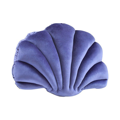 Sea Shell Velvet Throw Pillow AESTHETIC_Danish Pastel cushion plush plushies seashell SUB CATEGORY_Decorative Pillows