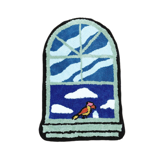 Teppich mit getuftetem Akzent und künstlichem Fenster