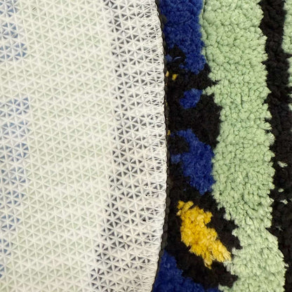 Tapis décoratif touffeté avec fausse fenêtre