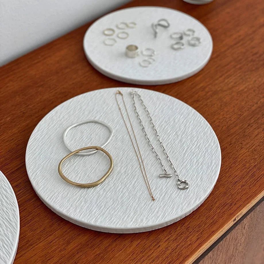 Textured Wabi-Sabi Ceramic Jewelry Tray