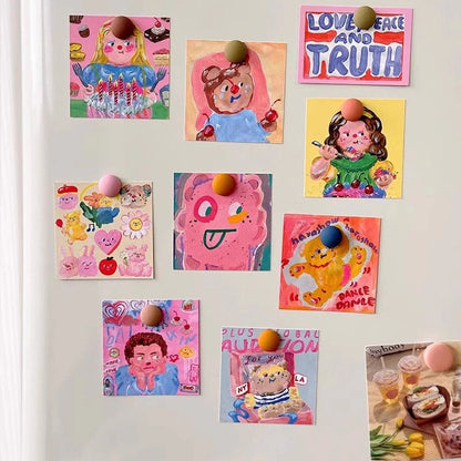 Playful Kawaii Doodle Art Wall Collage Kit