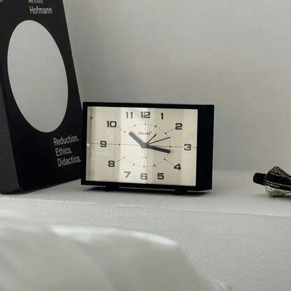 Matte Retro Analog ABS Table Clock