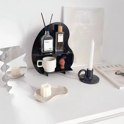 Irregular Wavy Acrylic Desktop Organizer & Display Shelf