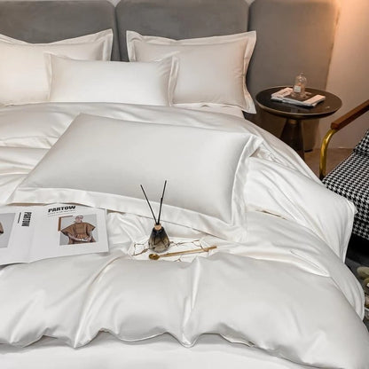 Neo White Silky Cotton Bedding Set