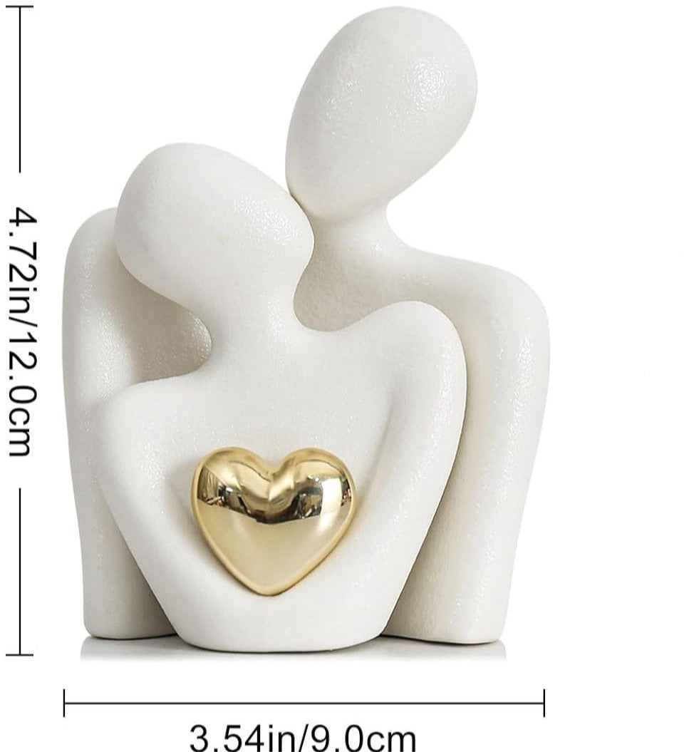 Golden Heart Bond Expression Sculpture