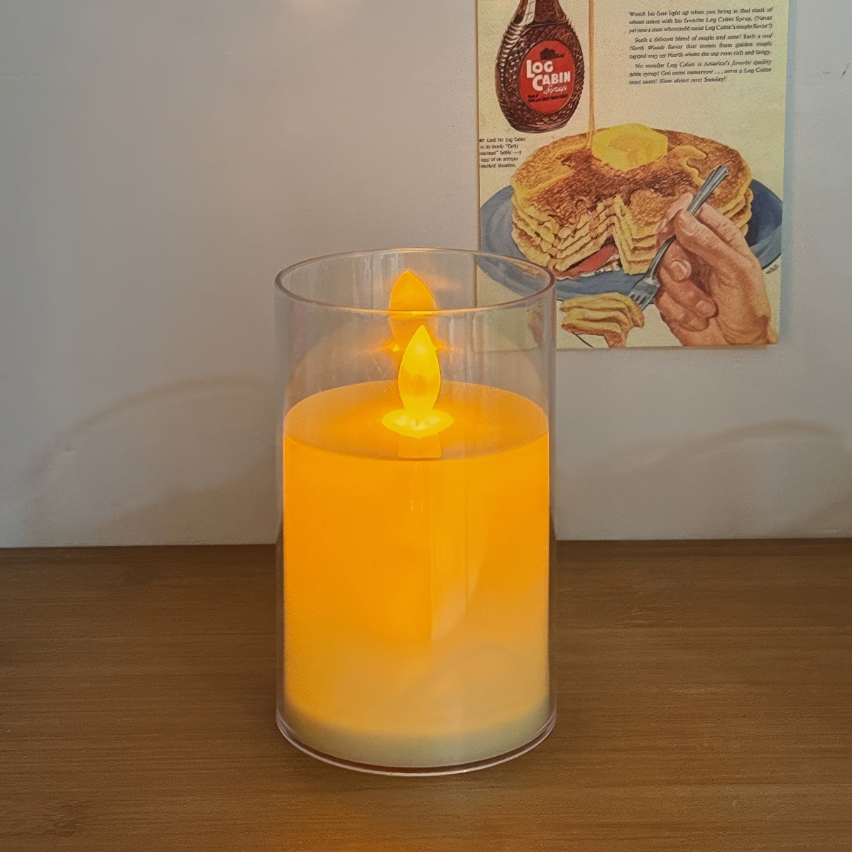 Warm Glow LED Glass Candles