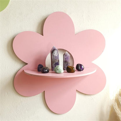 Pastel Flower Wall Shelf