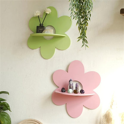 Pastel Flower Wall Shelf