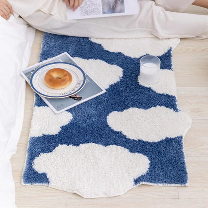 Tapis de chevet nuages ​​moelleux