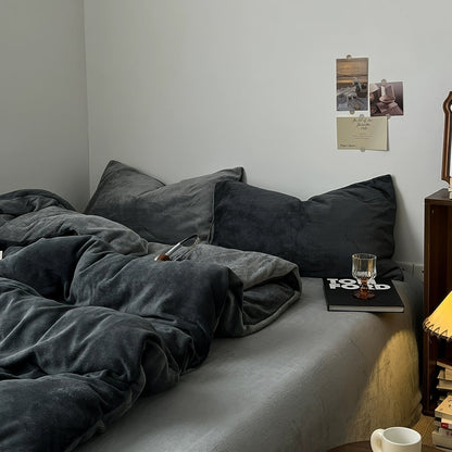 Fluffy Fleece Winter Bedding Set