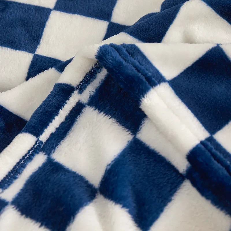 Plush Checkered Throw Blanket cover quilt SUB CATEGORY_Throw Blankets