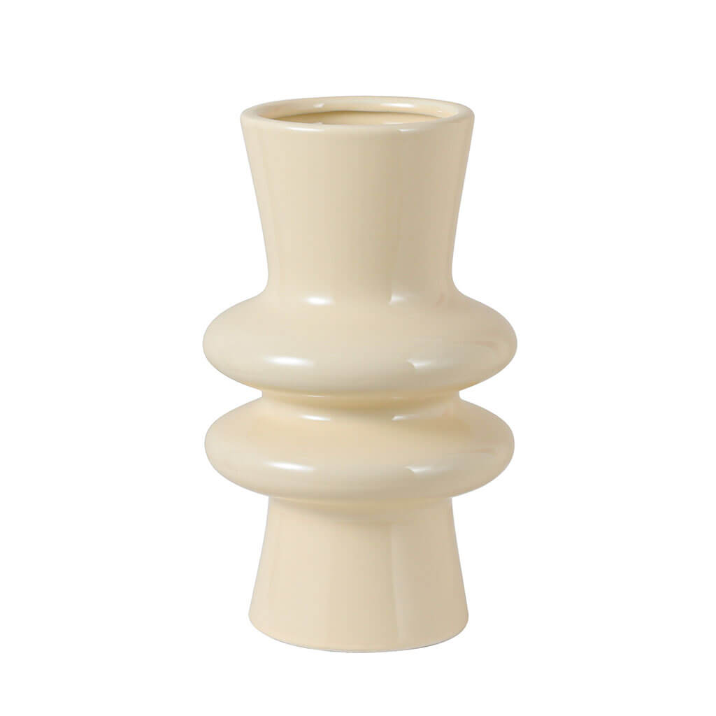 French Modern Sculpted Ceramic Vase