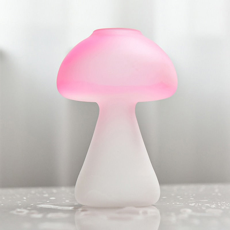 Mushroom Shaped Frosted Glass Vase fairy fairycore SUB CATEGORY_Vases