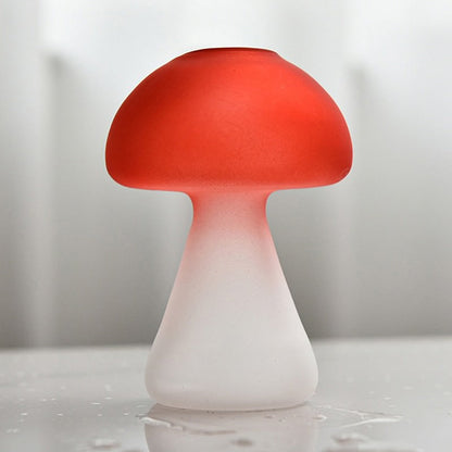 Mushroom Shaped Frosted Glass Vase fairy fairycore SUB CATEGORY_Vases