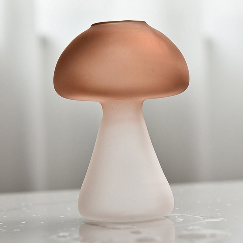 Mushroom Shaped Frosted Glass Vase fairy fairycore SUB CATEGORY_Vases