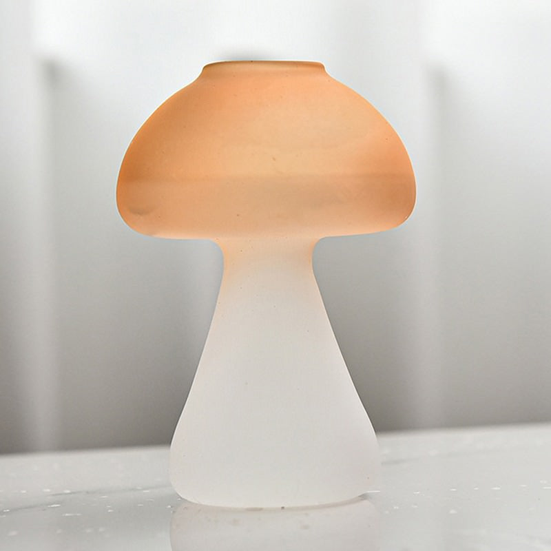 Mushroom Shaped Frosted Glass Vase fairy fairycore SUB CATEGORY_Vases