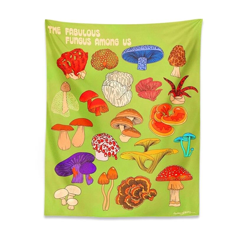 Indie Fungus Mushrooms Tapestry mushrooms