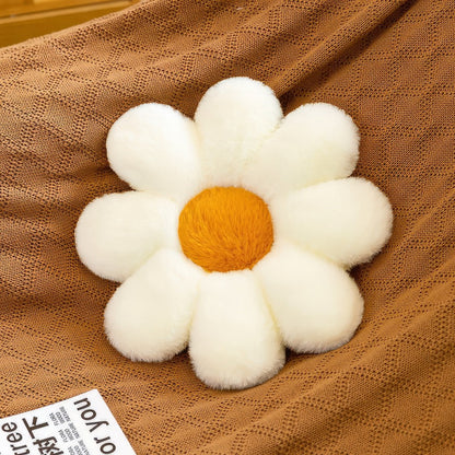 Furry Flower Fall Plush Pillow