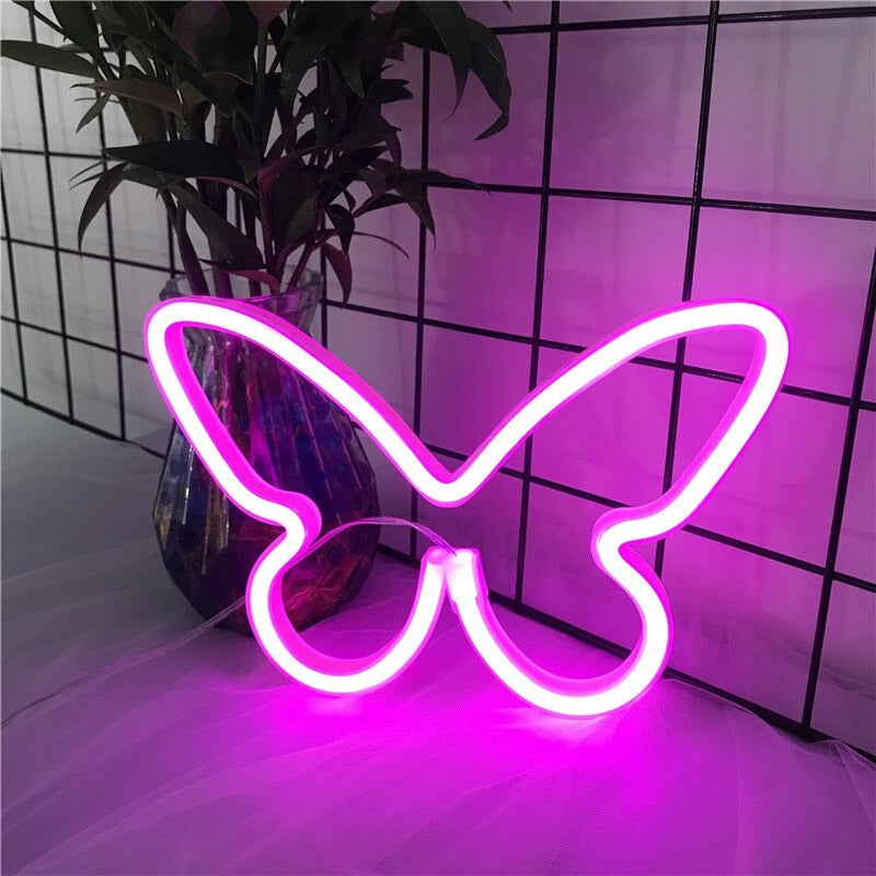 Butterfly Wall Neon Sign AESTHETIC_eGirl AESTHETIC_Indie SUB CATEGORY_Neon Signs