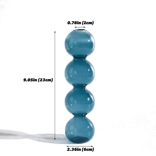 Glass Bubble Vase AESTHETIC_Danish Pastel SUB CATEGORY_Desk Accessories SUB CATEGORY_Vases