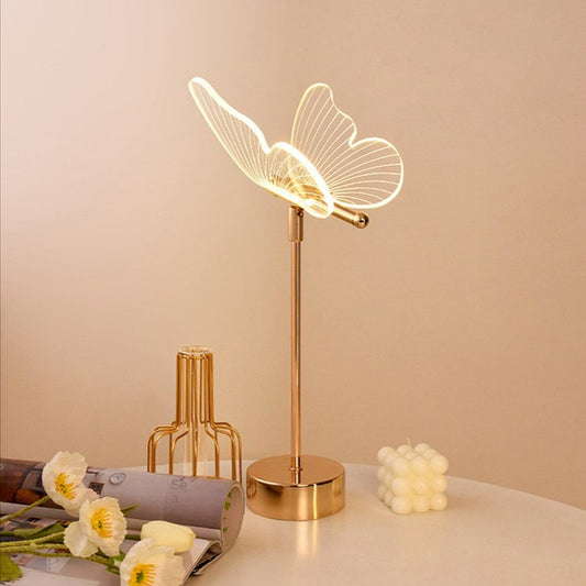 Golden Butterfly Table Lamp night light retro vintage